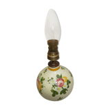 Lampe de table , boule céramique décorée