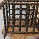 Magazine holder in blackened wood, Napoleon III partition shelf, late 19th century