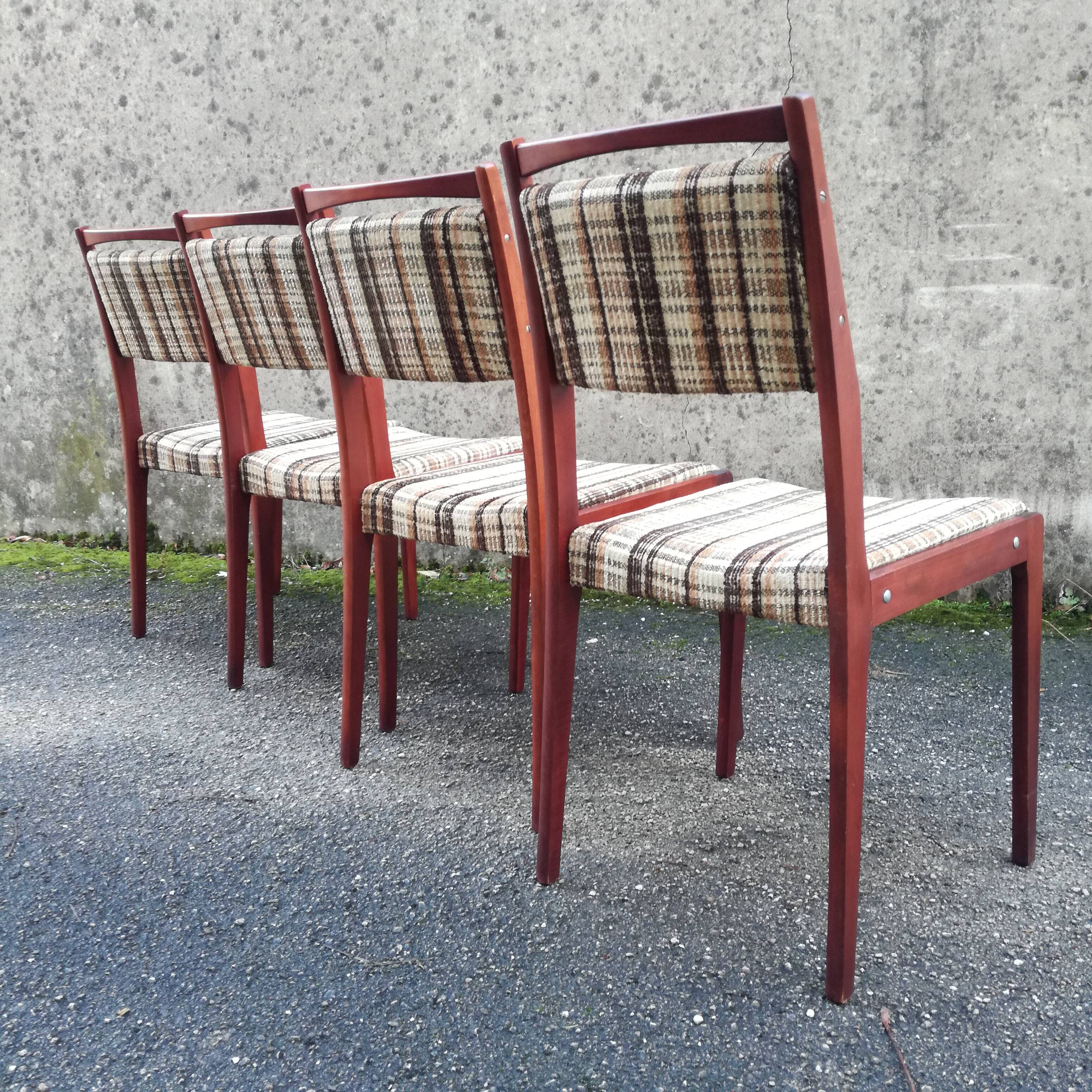 Mahogany chairs 1960