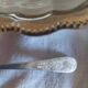 Scallop shell butter dish in silver metal made in England