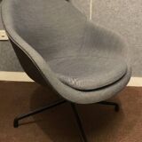Grey fabric armchair
