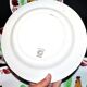 Set of 6 hand-painted Choisy-Le-Roi earthenware COQ plates