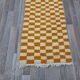 Handmade pure wool runner rug, size 75/300 cm.