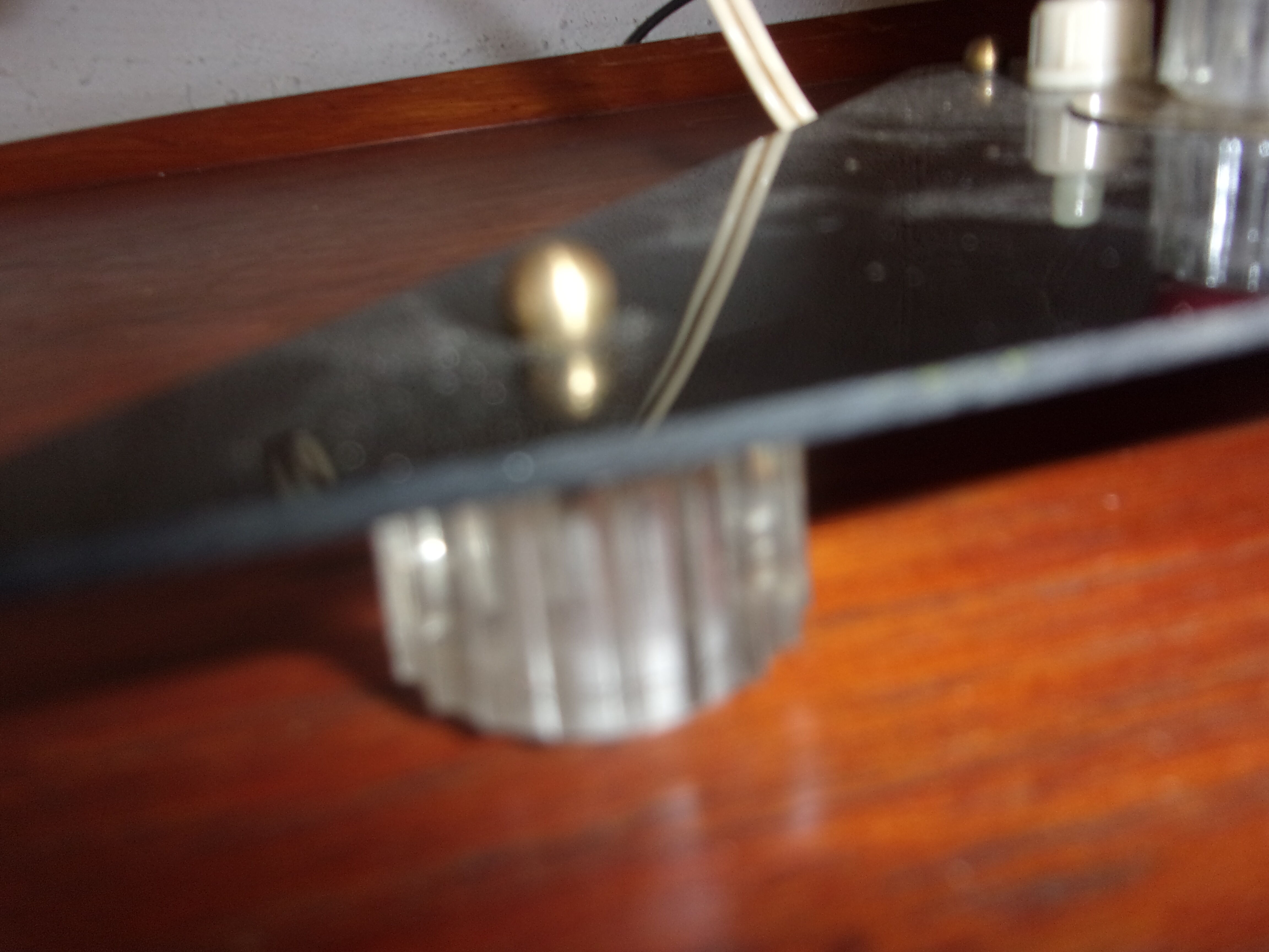 Rockabilly bedside lamp table 1950