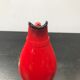 Old red ceramics pitcher vintage 70s