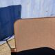 Fauteuil pivotant vintage cuir bois et métal