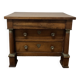 19th century Empire style walnut chest of drawers. It opens with 3 drawers in