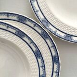 6 antique deep plates English ironstone Mintons Greenore