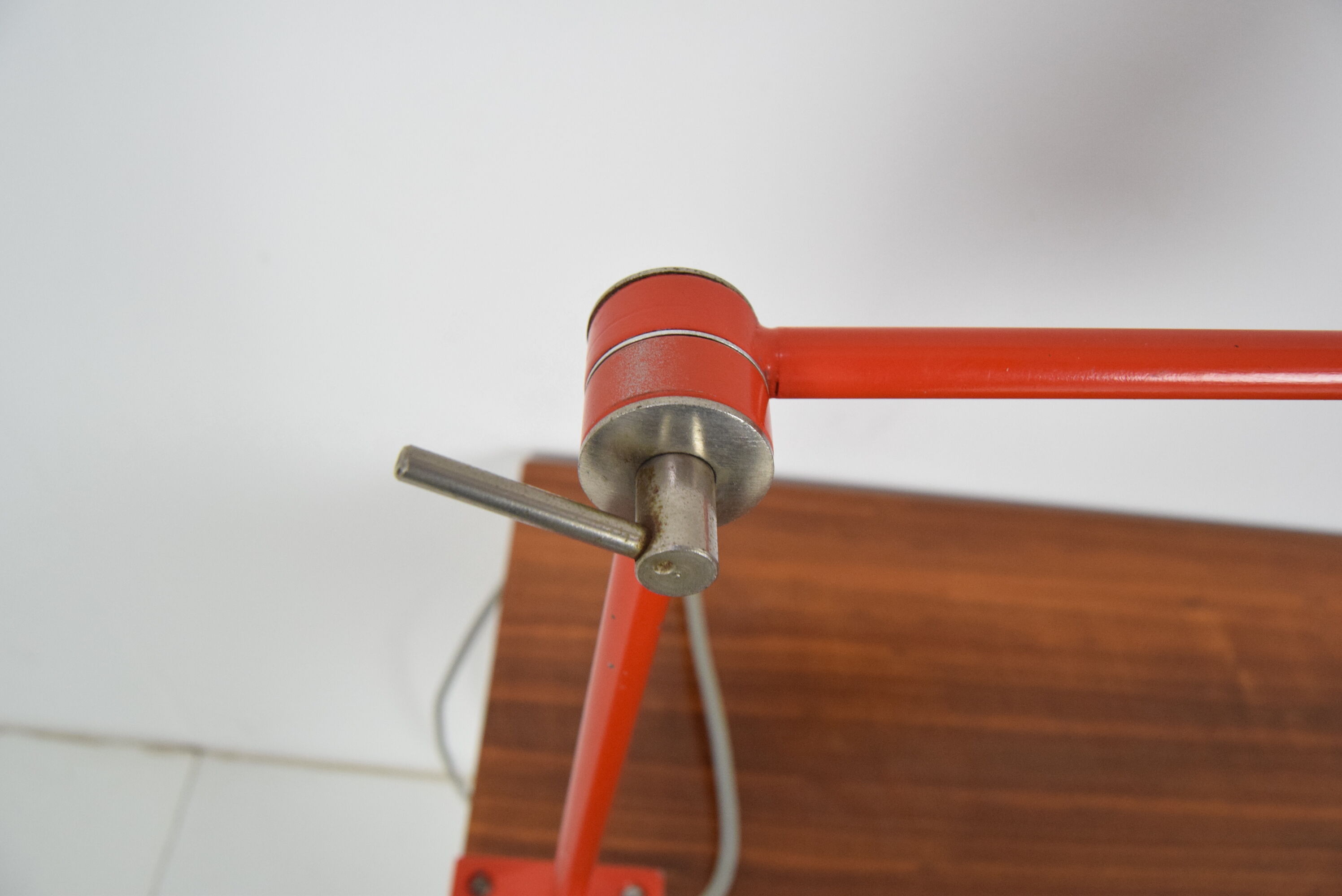 Adjustable industrial table lamp, czechoslovakia,1960's.