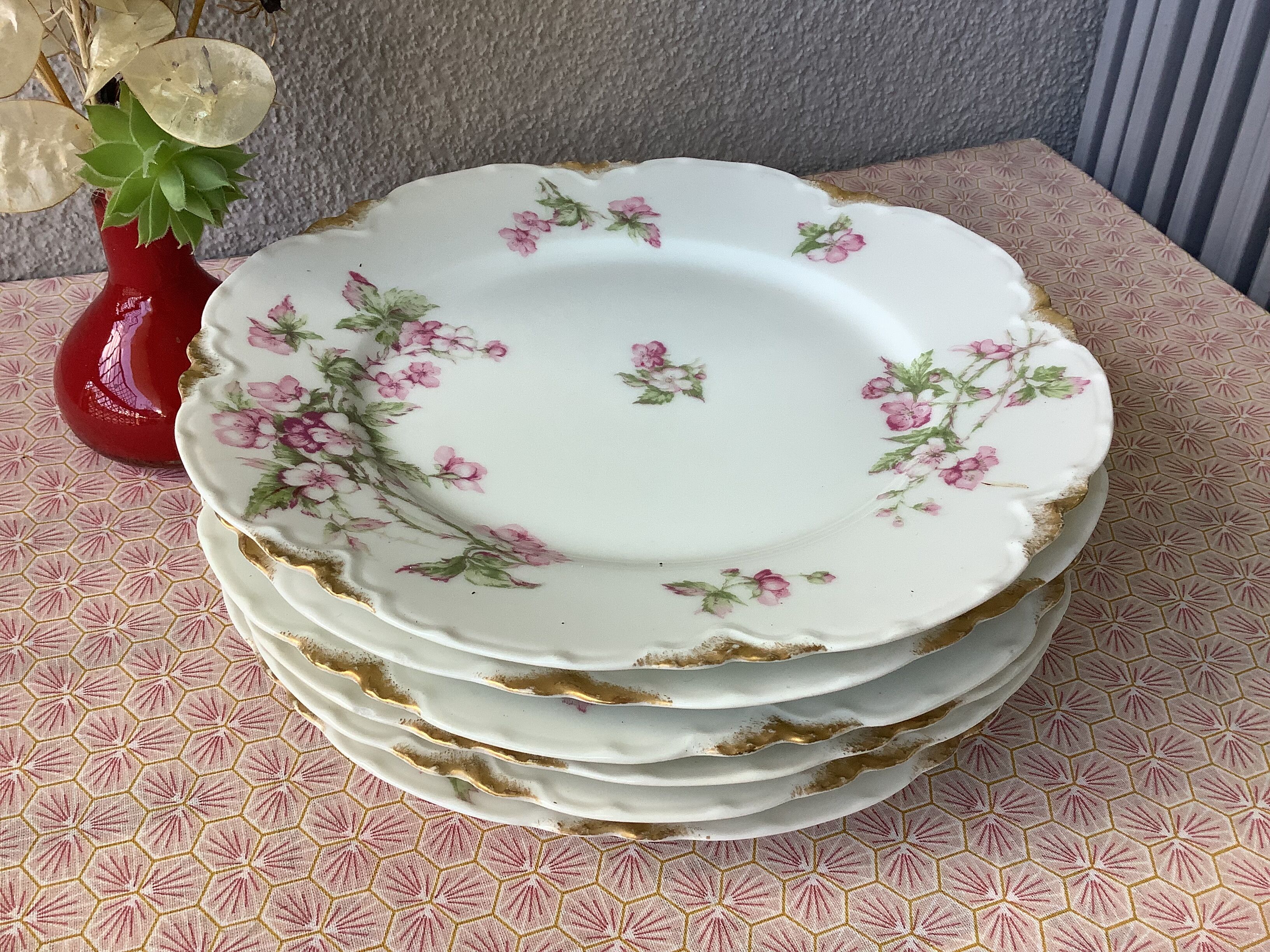 Plates Haviland Limoges 1900 - floral decoration liberty