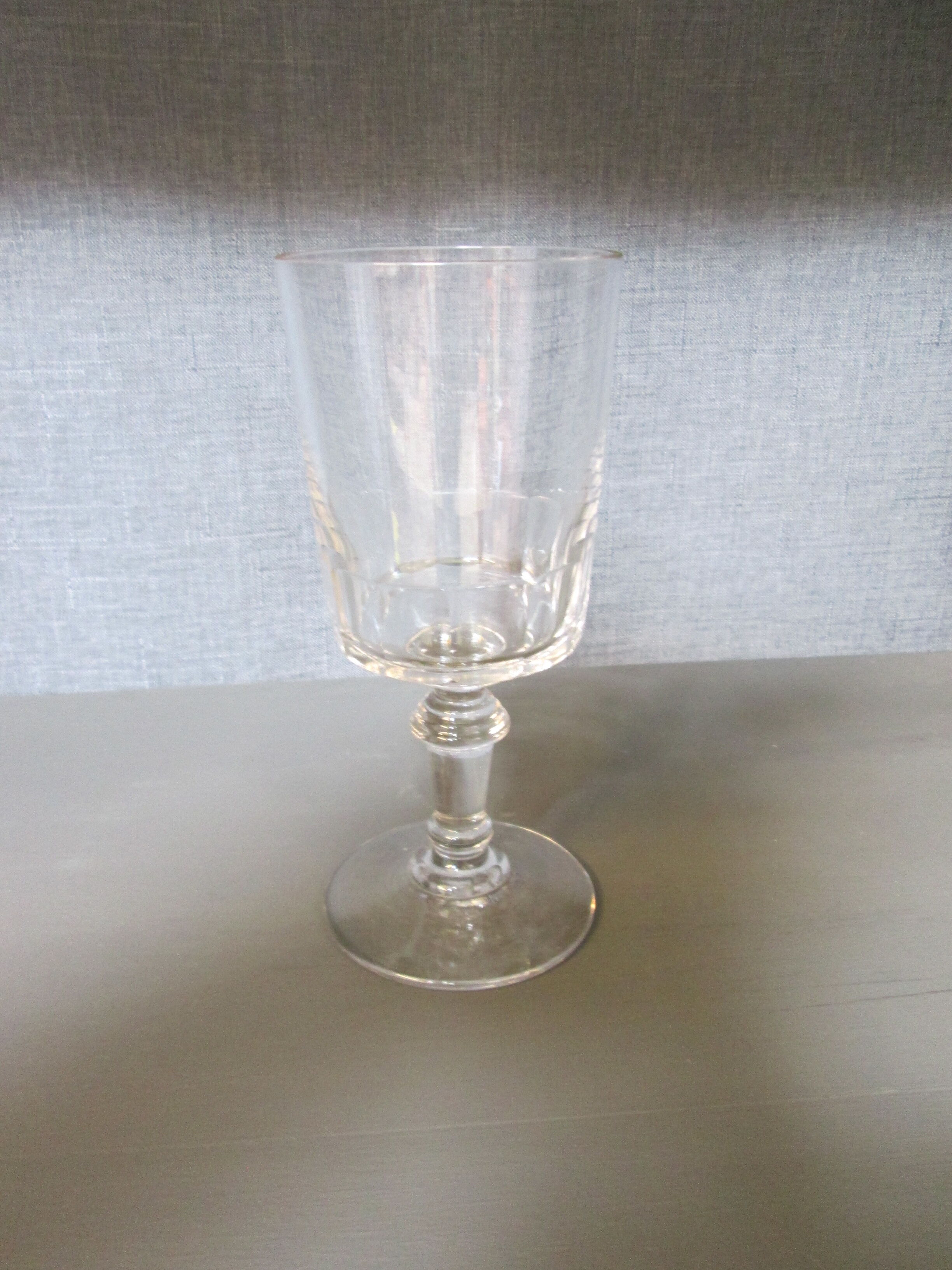 8 old wine glasses