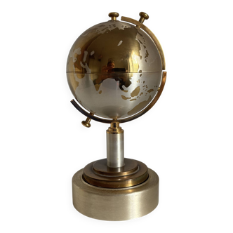 Vintage 1960 cigarette case world map dispenser - 21 x 10 cm