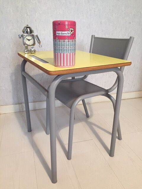 Vintage school desk and chair