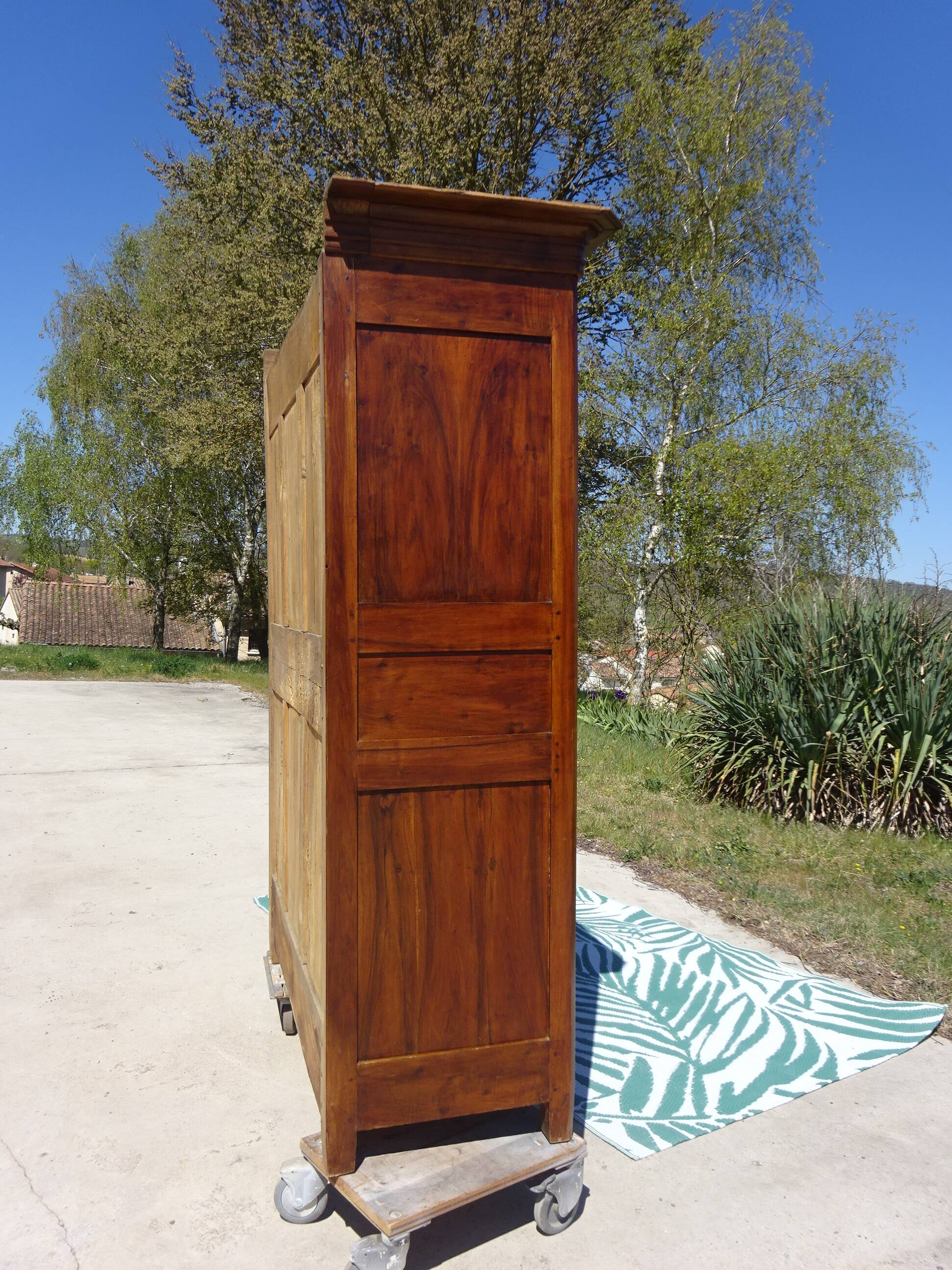 Louis Philippe wardrobe in light walnut
