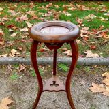 Wood and marble stool