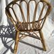 Fauteuil rotin enfant corbeille