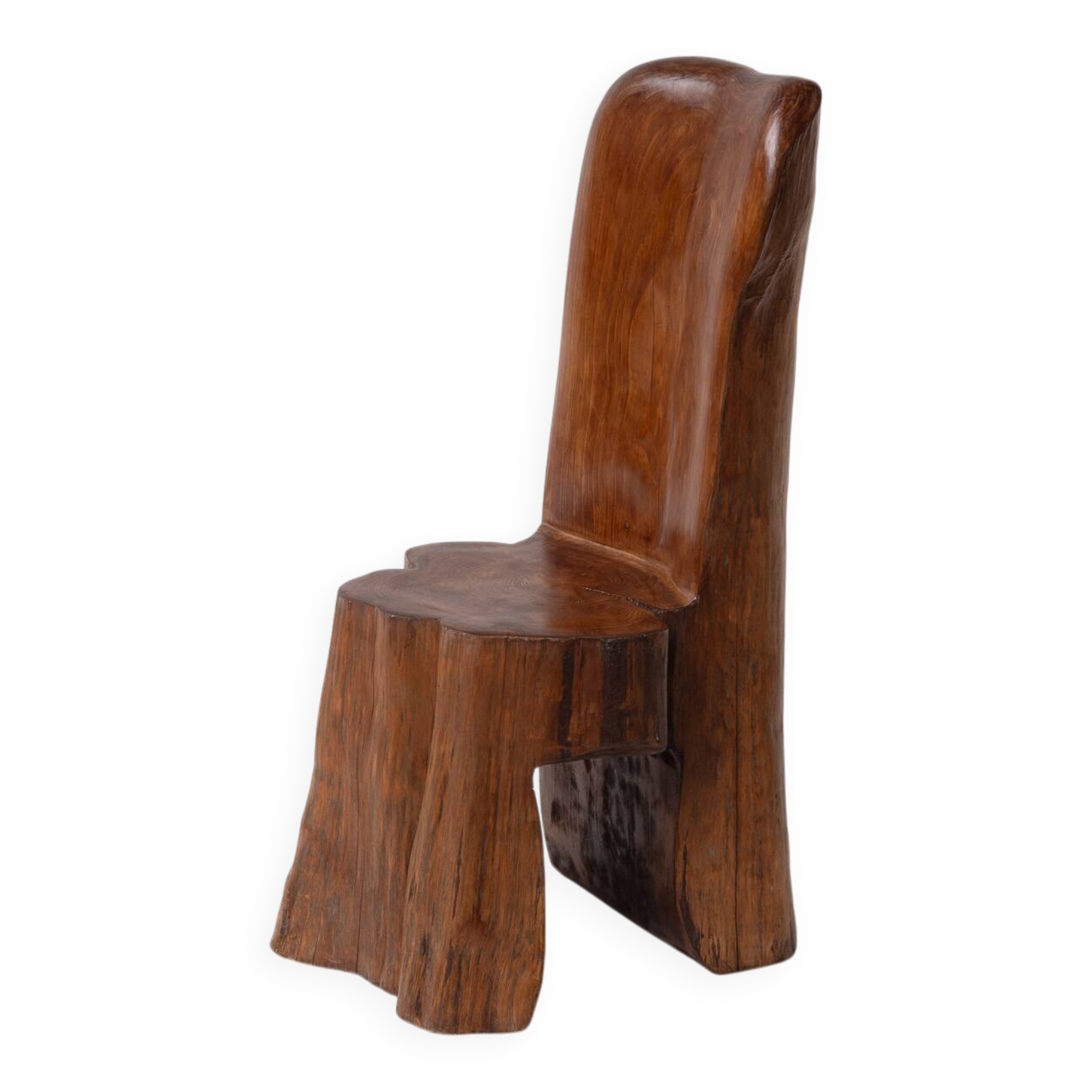 Hand-carved Chair in Solid Hardwood