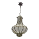 Wrought Iron Murano Glass Light Pendant 1950’s