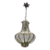 Wrought Iron Murano Glass Light Pendant 1950’s