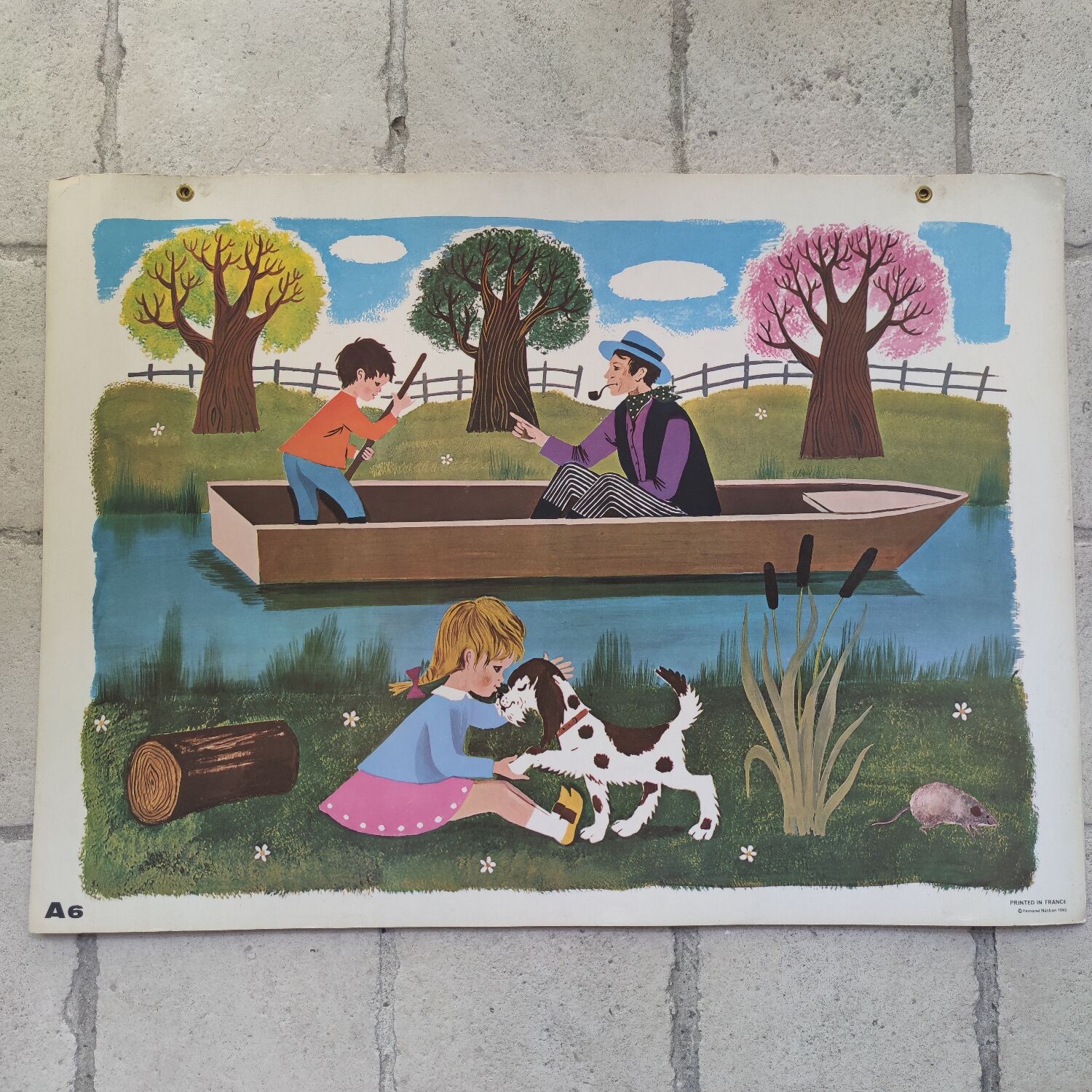 Set 6 Fernand Nathan School Posters 1965