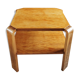 Table basse art déco carrée en bois clair