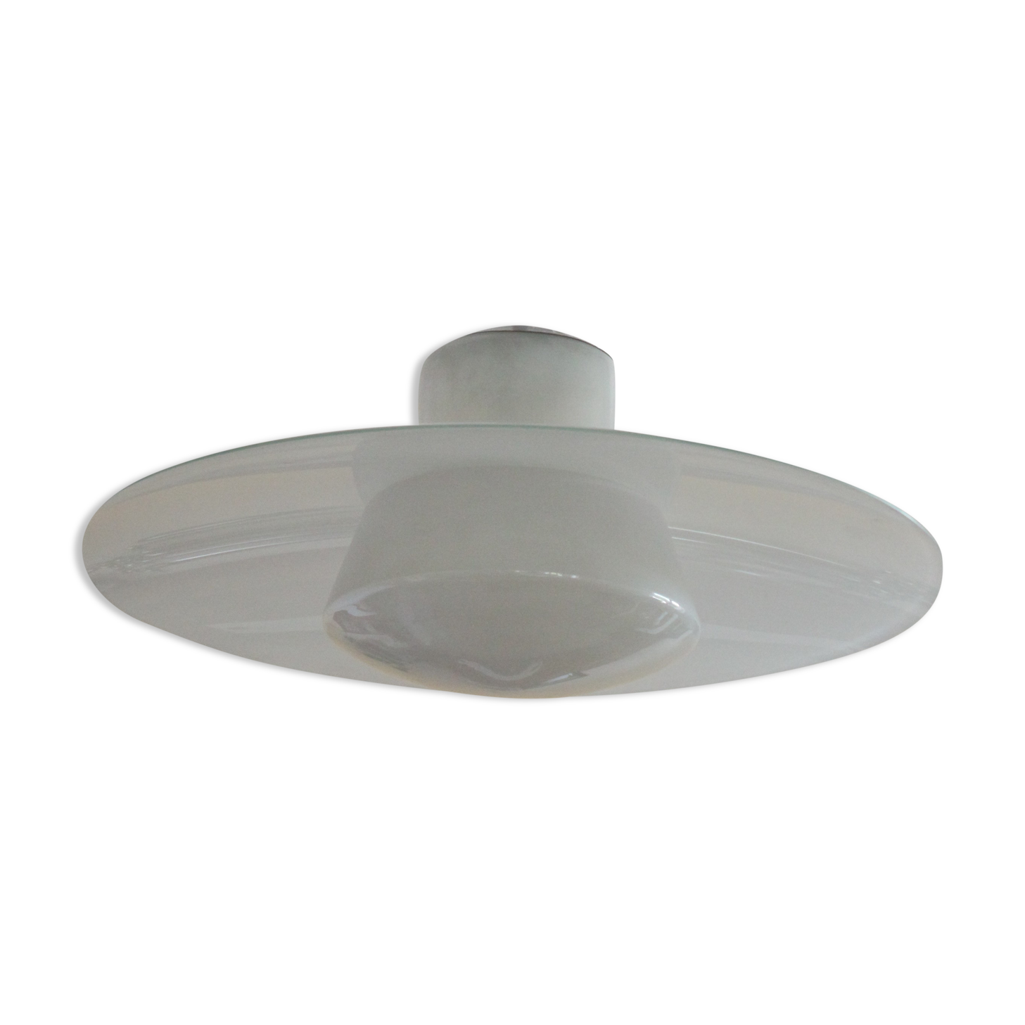 Pendant lamp opaline 1930 XXL
