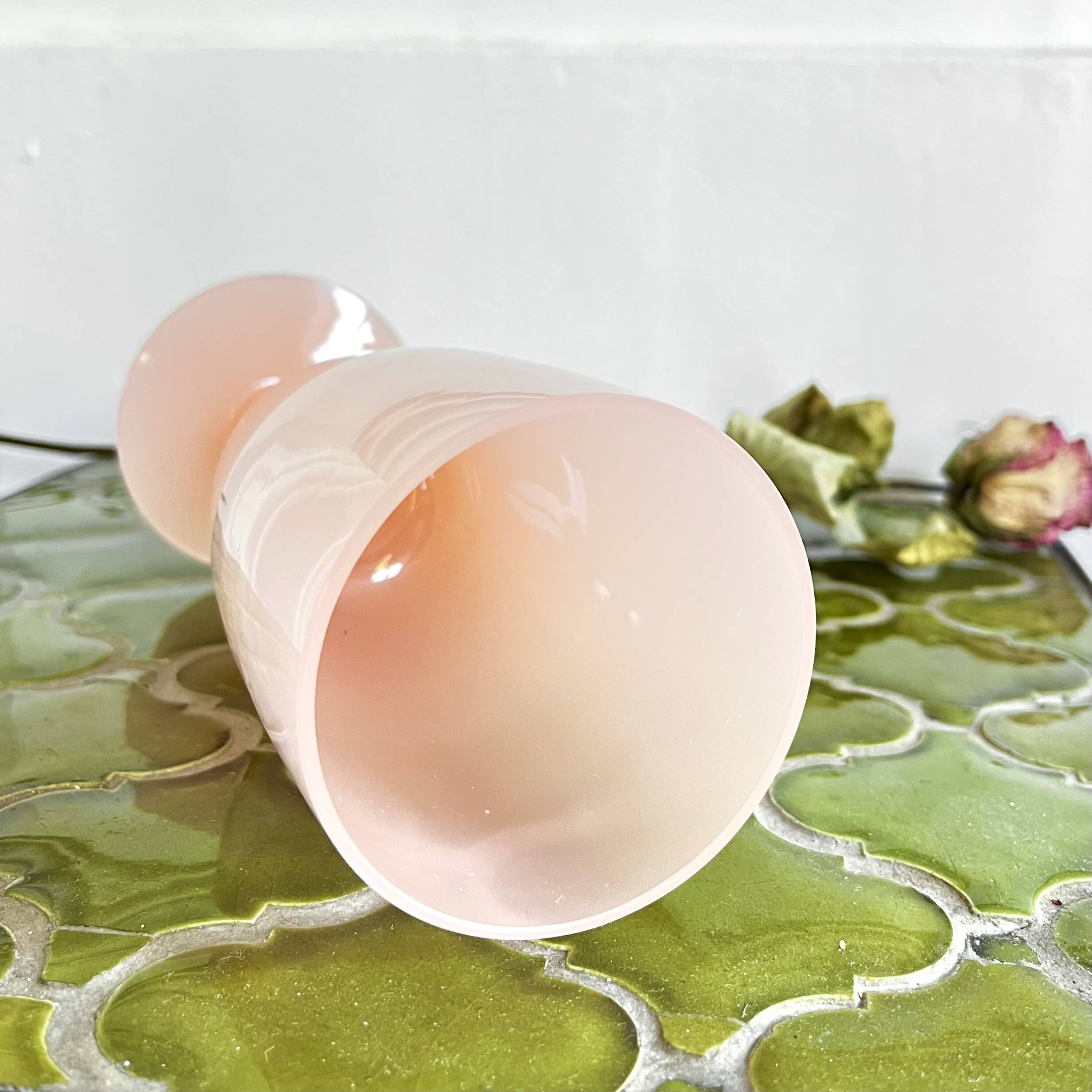Pink opaline vase