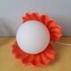 Lampe coquillage en porcelaine et opaline 1980