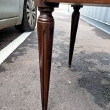 Table basse bouillotte plateau marbre style louis xvi ancienne
