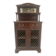 19th century Empire style mahogany serving trolley
