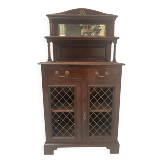 19th century Empire style mahogany serving trolley