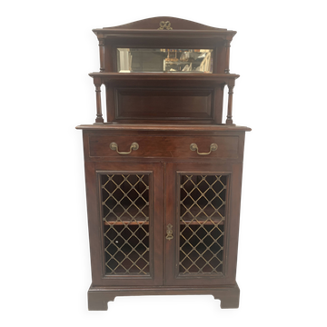 19th century Empire style mahogany serving trolley