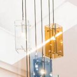 Murano Glass Ceiling Lamp, Italy 1970s