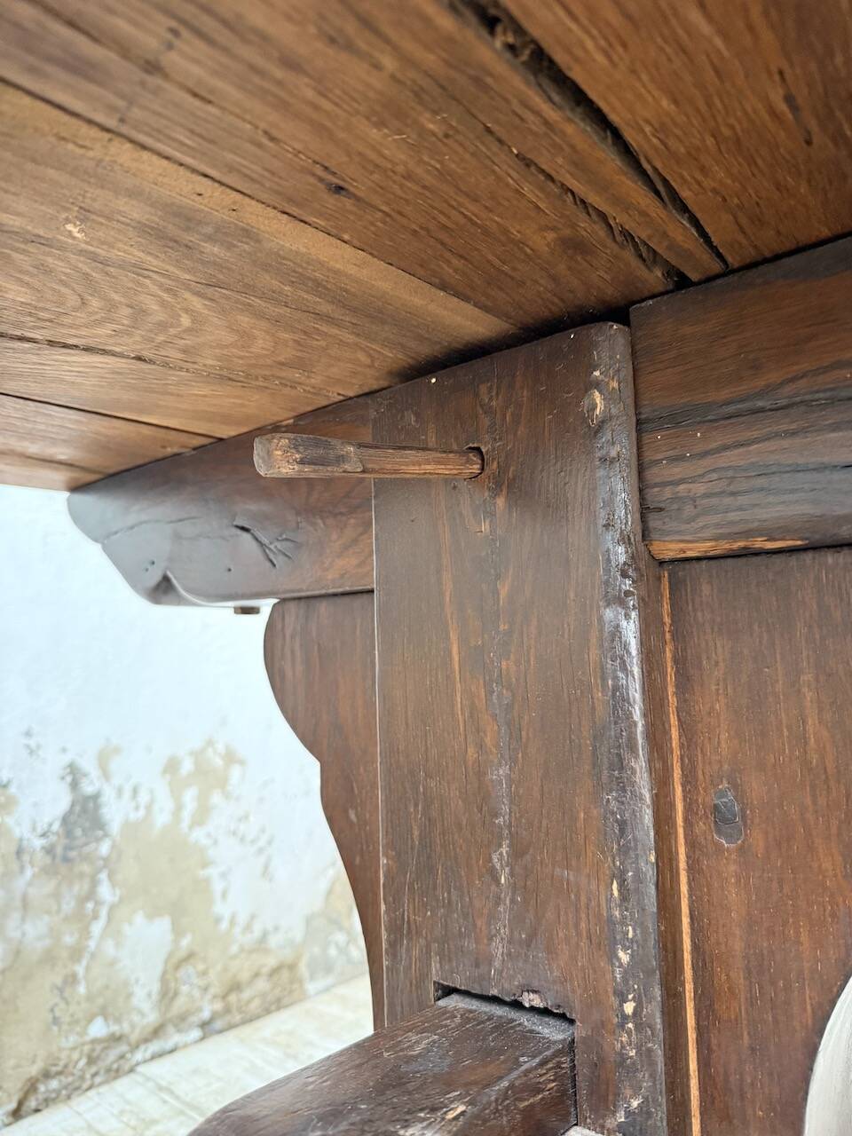 Table de monastère XXL en chêne, 19ème s.