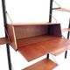 Un ensemble mural vintage de 5 pièces avec bureau par Louis van Teeffelen.