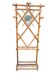 Vintage Bamboo Entrance Hall Stand - Diamond Mirror