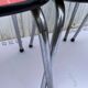 Set of 4 vintage chairs in pop red formica 1960s