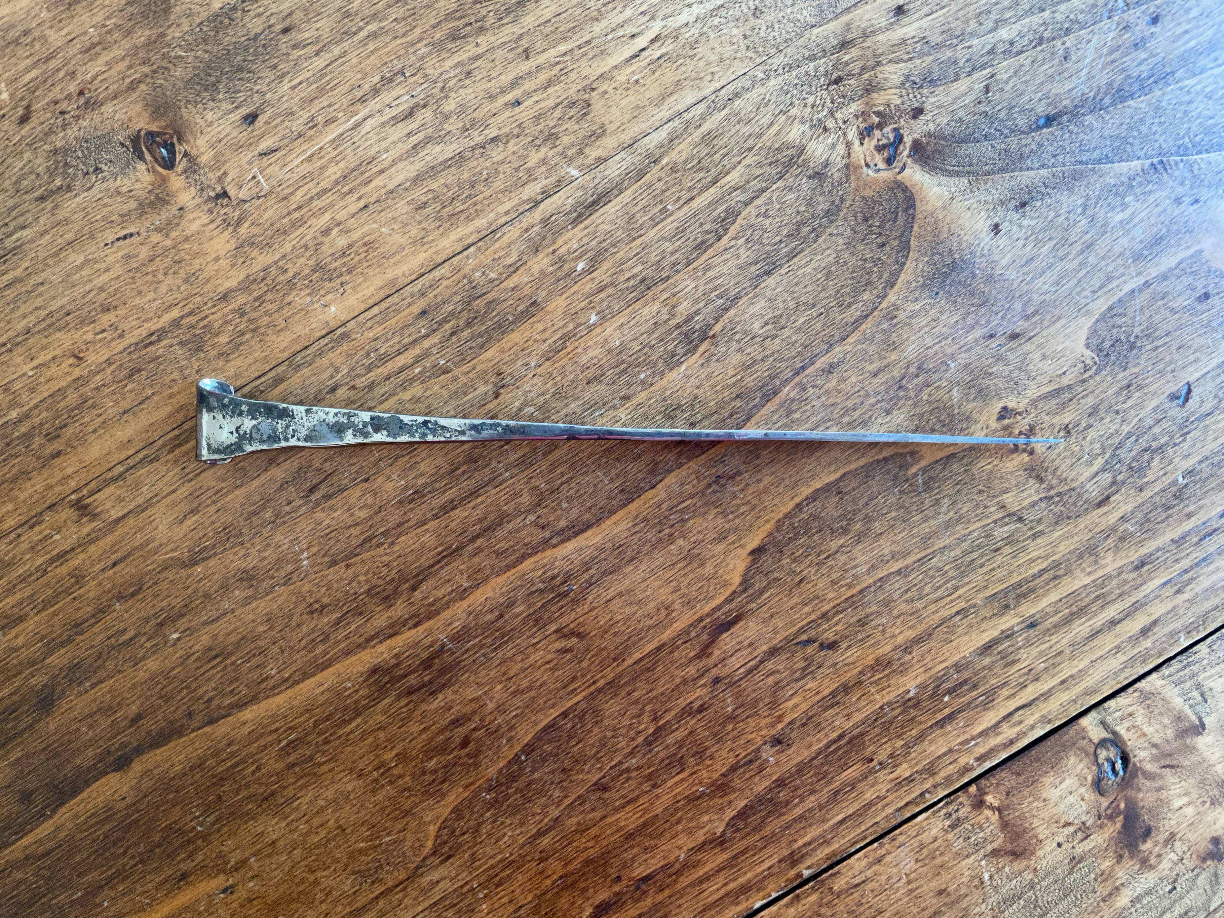 Raw forge knife (forged) made of metal