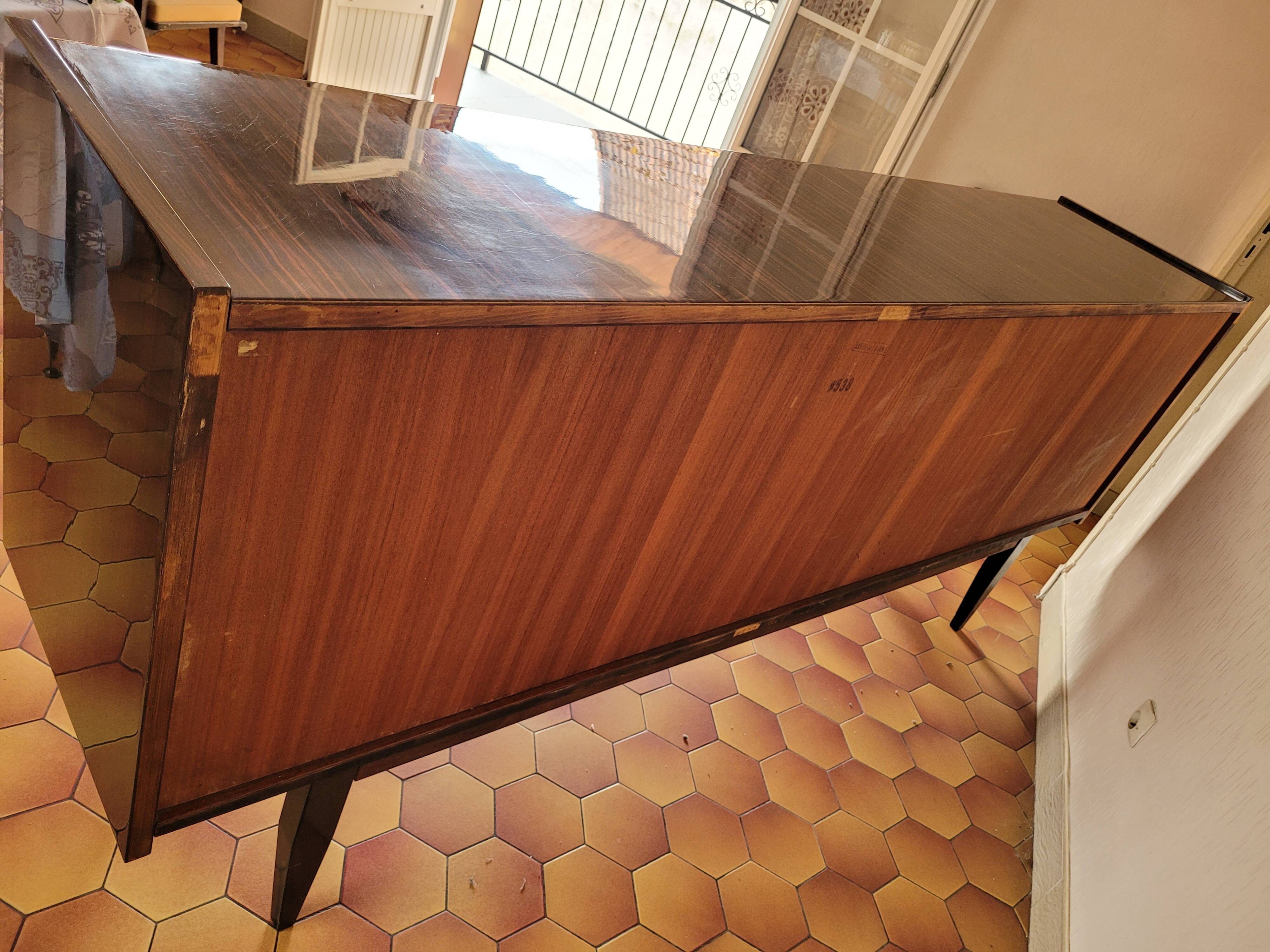 Enfilade Mid-Century Ébène laqué