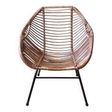Rattan armchair circa 1960