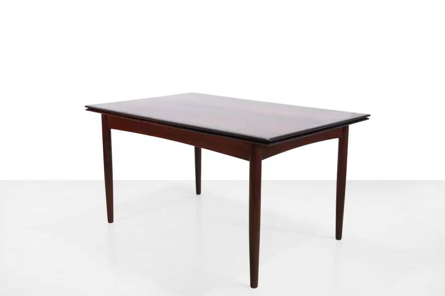 Rosewood Danish design extendable dining table, 1960's