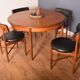 Restored Teak 1960s Retro G Plan Fresco Round Table & 4 Chairs Victor Wilkins