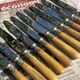 Set of 12 Antique Art Nouveau Table Knives - Tableware