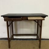 Small vintage wooden desk / console table