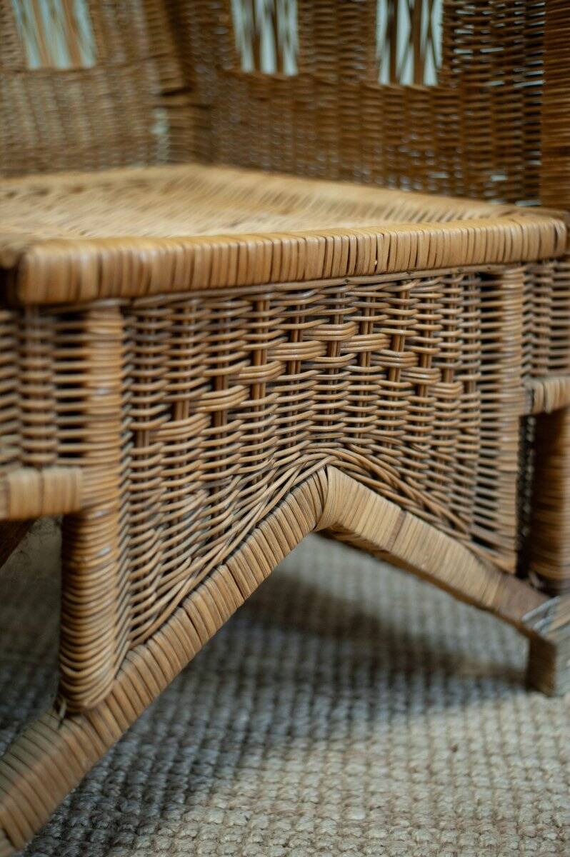 Ascona model wicker chairs by Vivai Del Sud, 1970s, set of 2