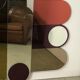 Miroir style 70'S en verre miroir fumé coloré