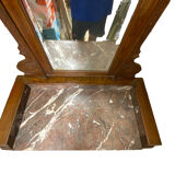 Marble toilet table with removable glass