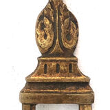 Décoration murale ancienne bronze doré