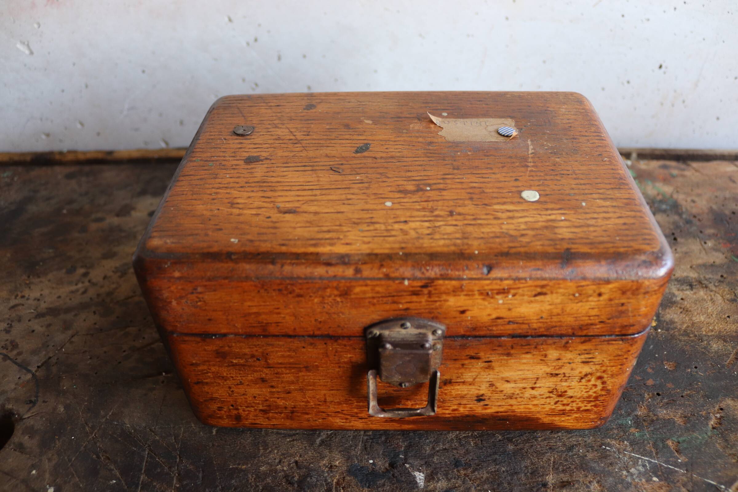 Old wooden box