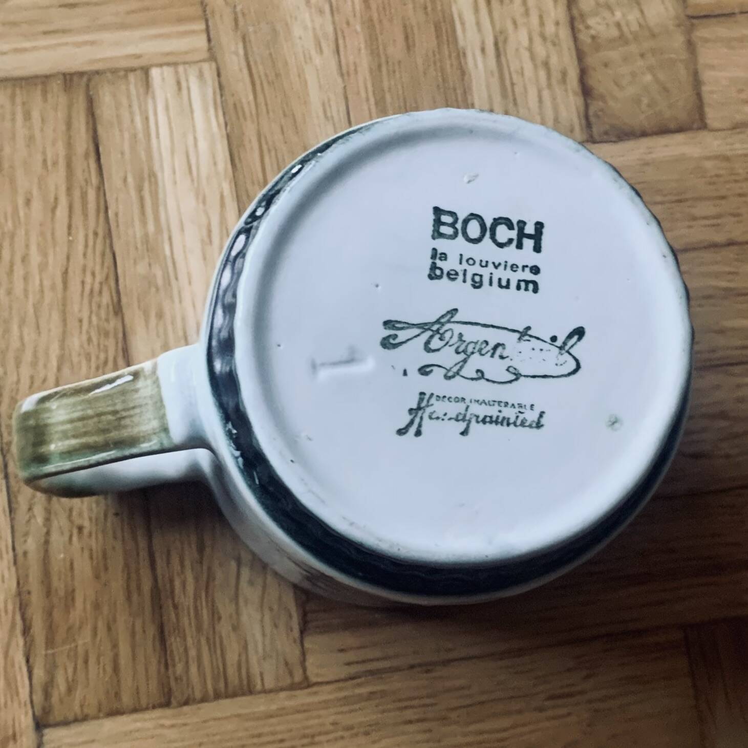Old Boch milk jug - Argenteuil series
